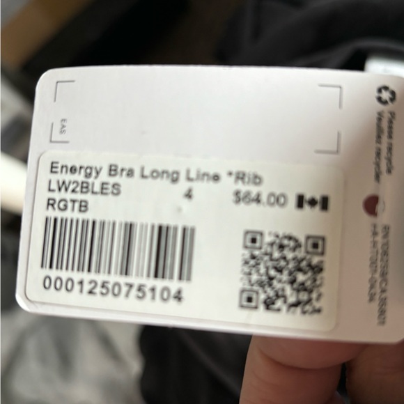 Energy bra longline Rib - Regatta Blue - Picture 3 of 3